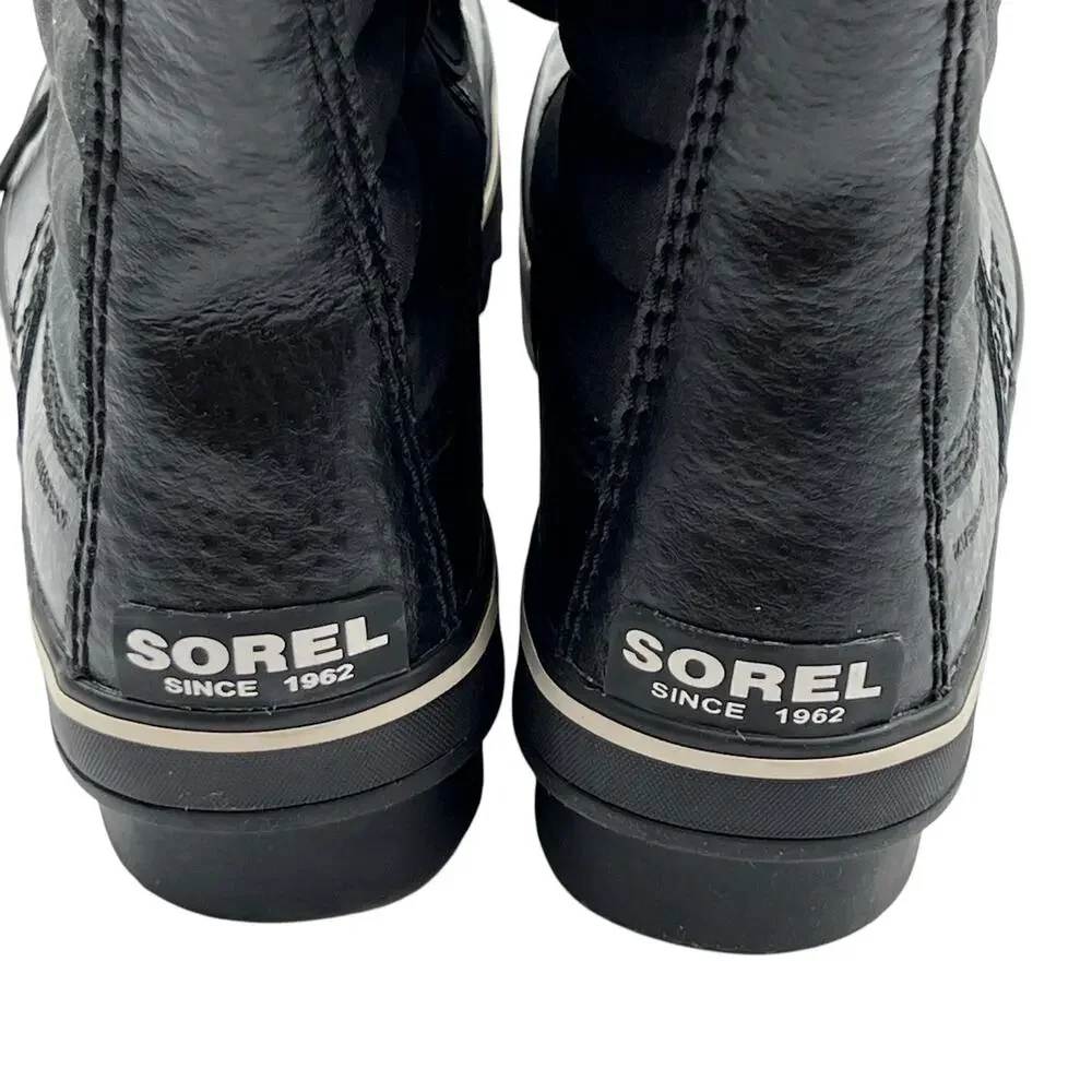 Sorel Womens Size 6.5  Tofino II Waterproof Faux Fur Trim‎ Boots Black Stone NWT